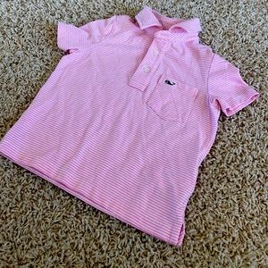 2T Vineyard Vine Pink stripe polo